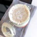 jar full of sourdough starter