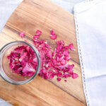 jar full of dry rose petals
