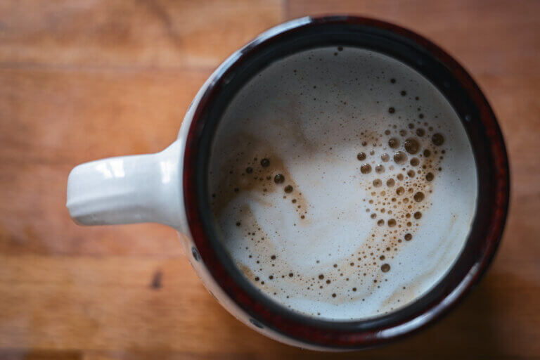 cup of egg yolk coffee