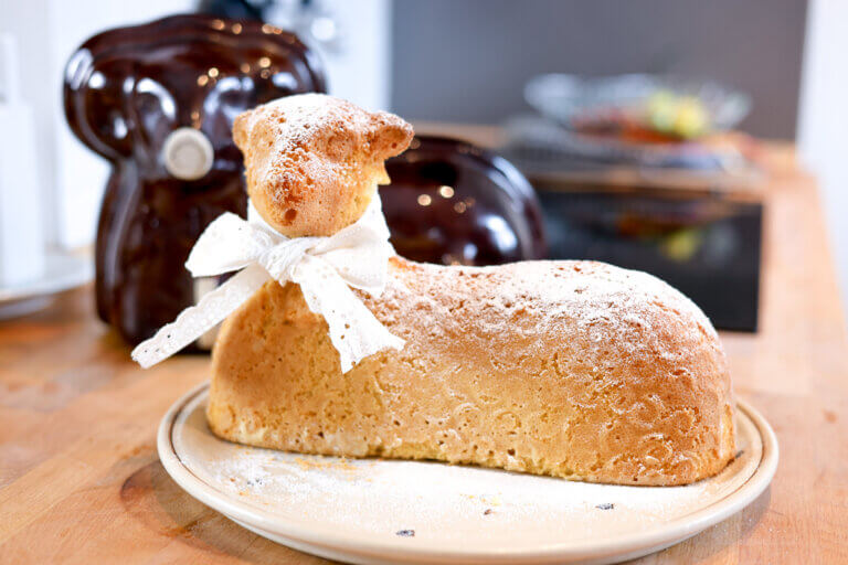 Easter lamb cake
