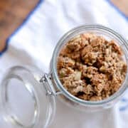 jar of sourdough granola