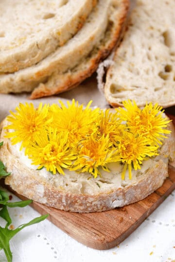 sourdough dandelion bread
