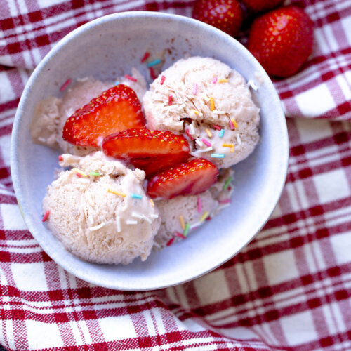 ice cream in a bowl