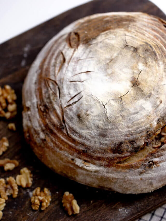 Sourdough Bread with Honey and Walnuts Recipe