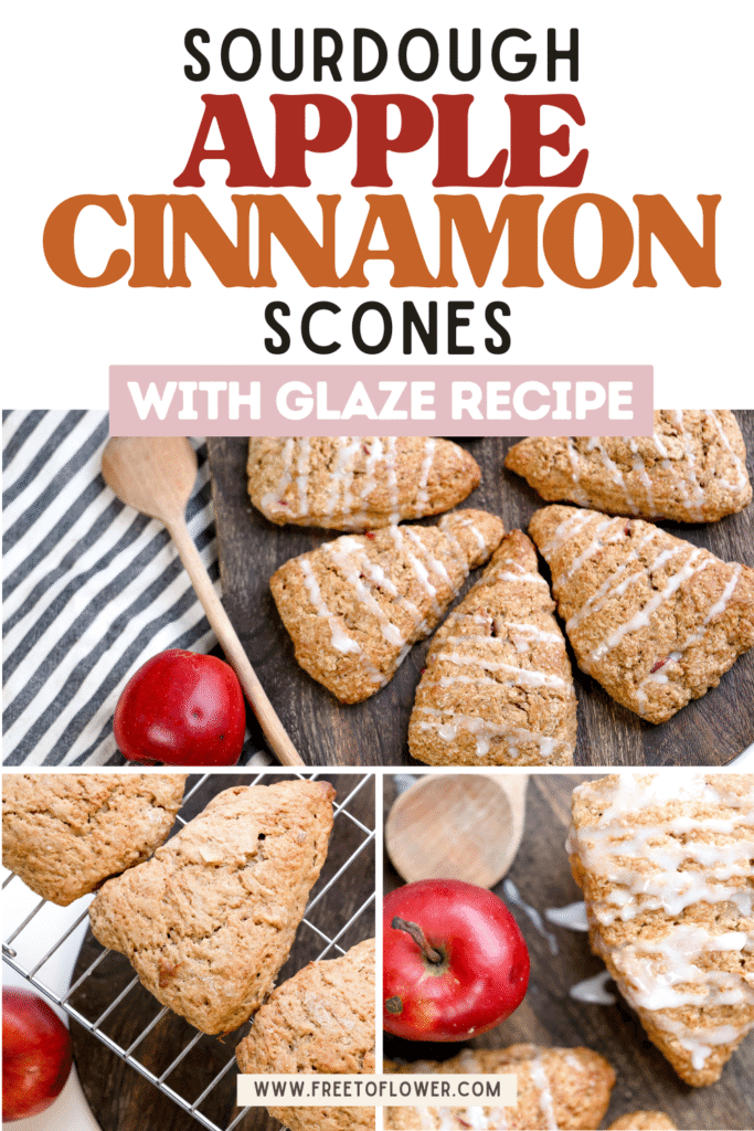 sourdough apple cinnamon scones pinterest image