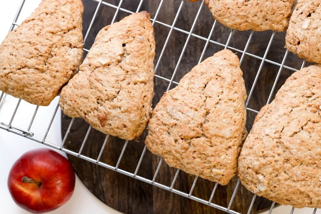 scones on a cooling rack