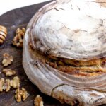 sourdough bread with honey and walnut