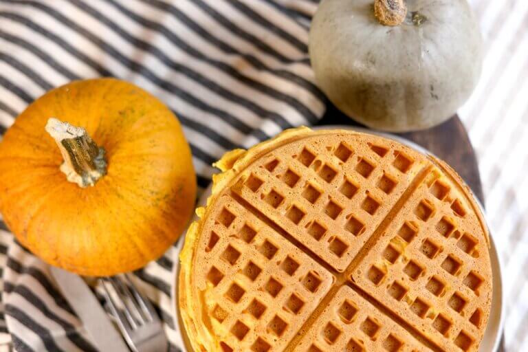 sourdough pumpkin waffles