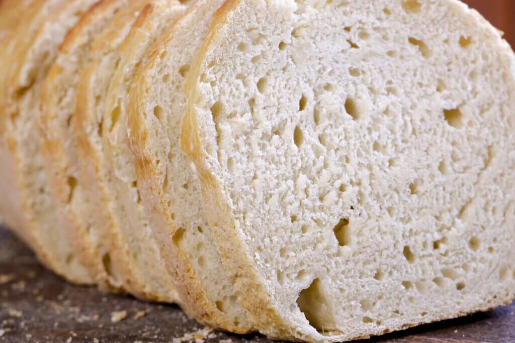 a close up of sandwich bread
