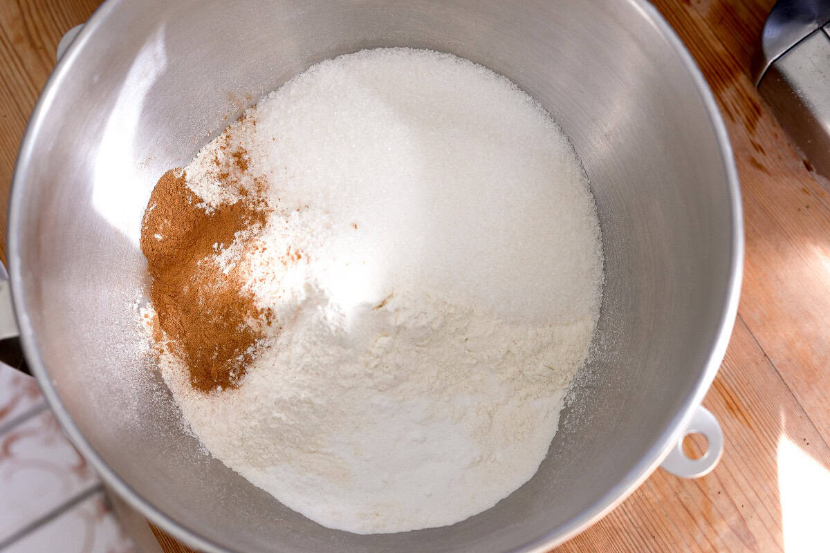 dry ingredients in a bowl