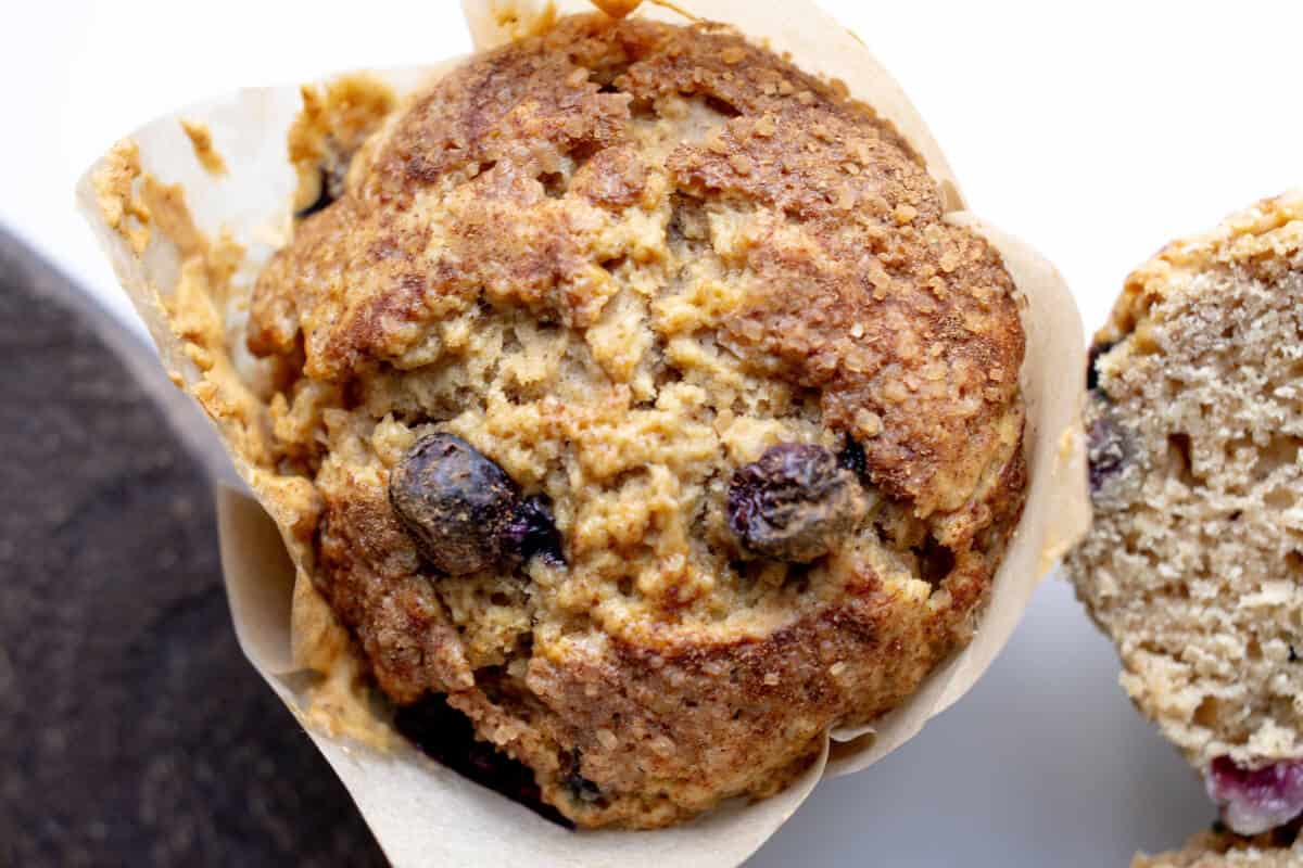 sourdough blueberry muffins
