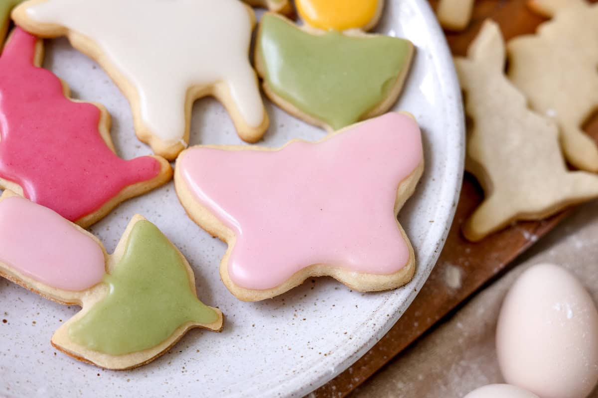 a close up on sourdough discard cookies