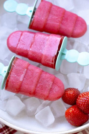 strawberry popsicles