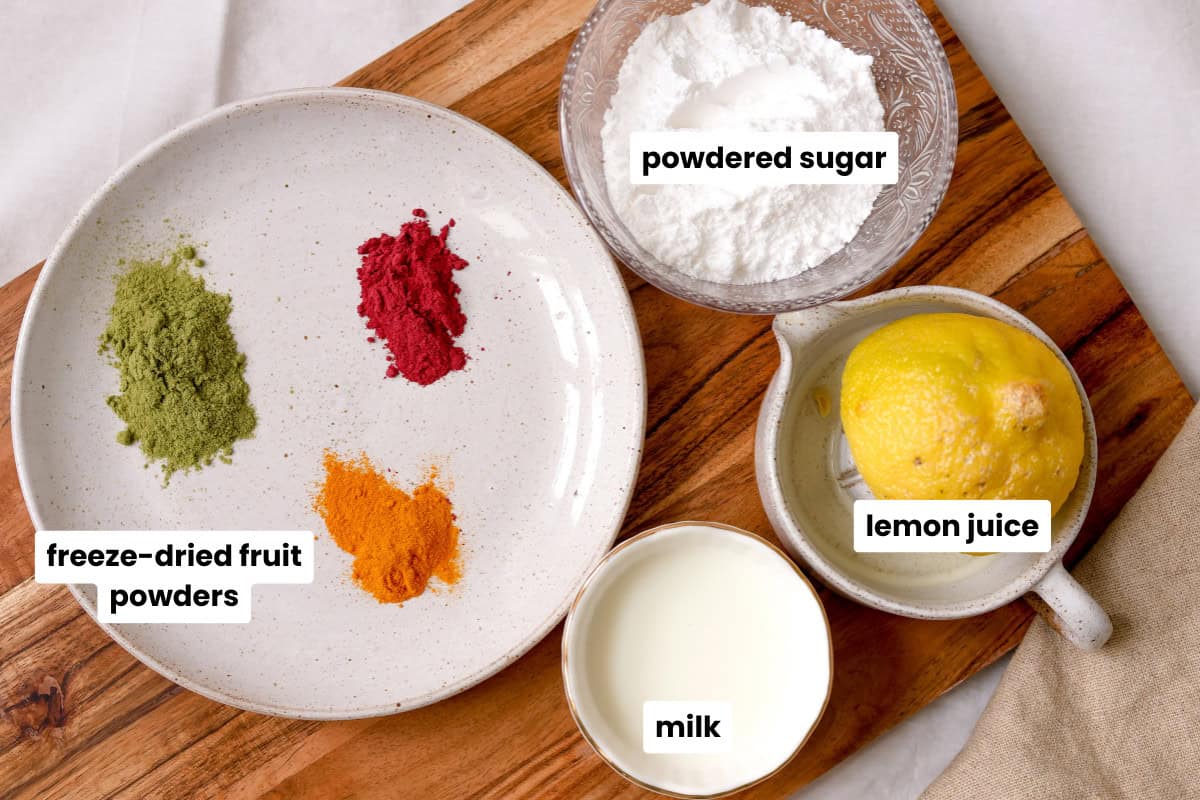 natural food coloring glaze ingredients