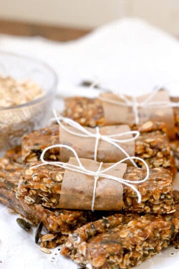 sourdough granola bars wrapped