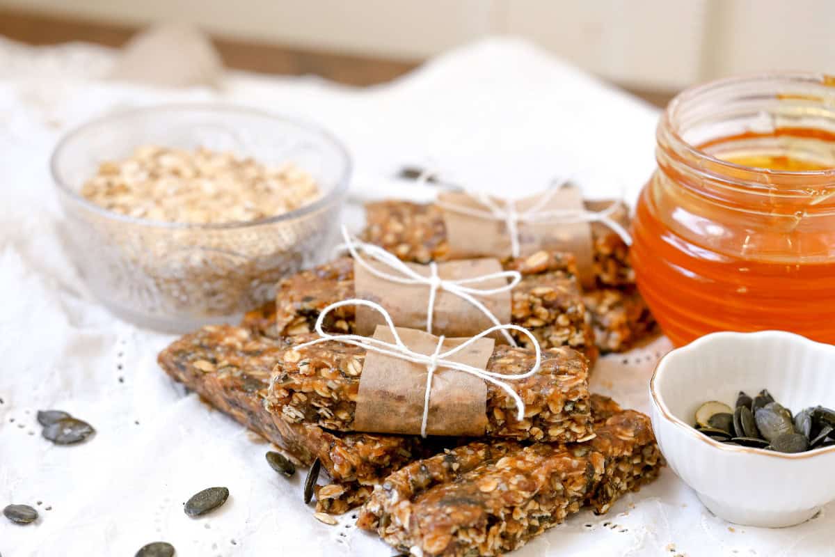 sourdough granola bars wrapped
