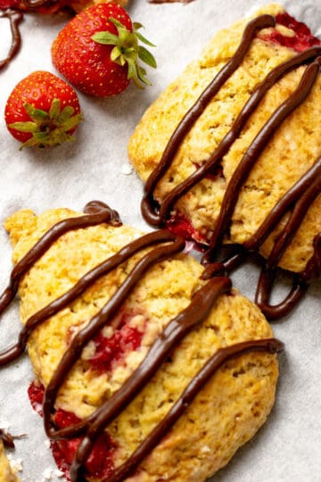 sourdough strawberry scones